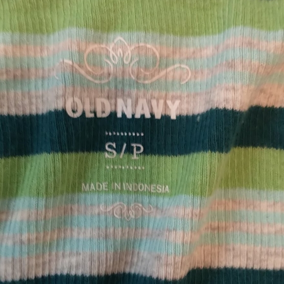 Vintage Style Green striped Old Navy Tank Top - Picture 2 of 5